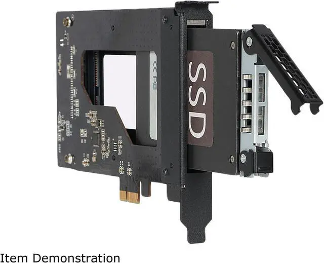 Alt view image 5 of 10 - ICY DOCK ToughArmor MB839SP-B 2.5" SATA SSD/HDD to PCIe 2.0 x1 Hot-Swap Mobile Rack for PCIe Expansion Slot