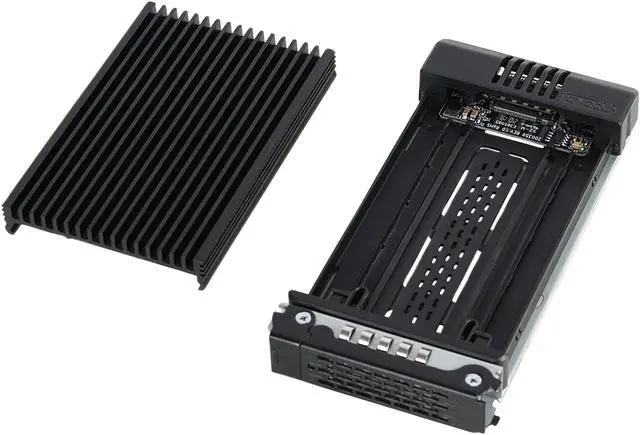 Alt view image 9 of 10 - ICY DOCK ToughArmor MB601M2K-1B M.2 PCIe NVMe SSD Mobile Rack for External 3.5" Drive Bay