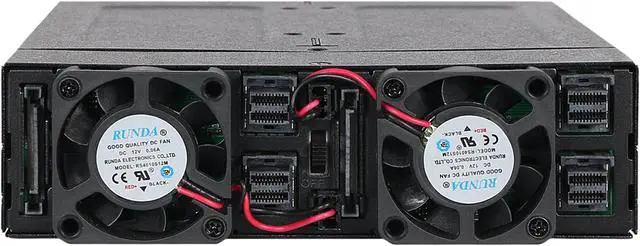 Alt view image 5 of 5 - ICY DOCK ToughArmor MB720M2K-B Full Metal 4 Bay M.2 NVMe SSD Mobile Rack for External 5.25" Drive Bay
