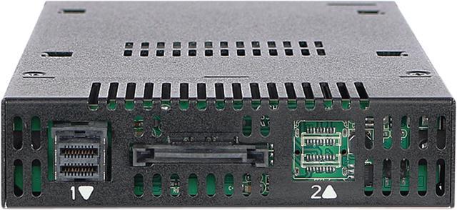 Alt view image 4 of 7 - ICY DOCK ToughArmor MB833M2K-B M.2 PCIe NVMe SSD Mobile Rack for External 3.5" Drive Bay