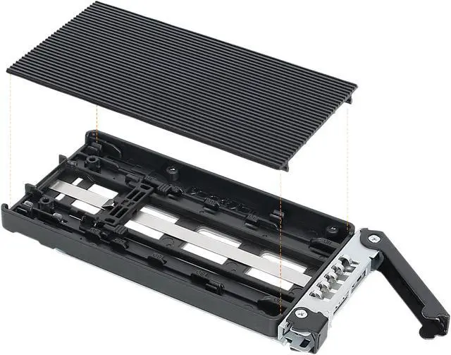 Alt view image 6 of 6 - ICY DOCK ToughArmor MB834M2K-B 2 x M.2 PCIe NVMe SSD Mobile Rack for External 3.5" Drive Bay