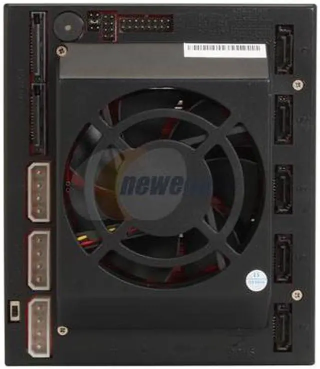 Alt view image 4 of 5 - Athena Power BP-SATA3051B 3 x 5.25" Bays to 5 x 3.5" HD (SATA) Backplane
