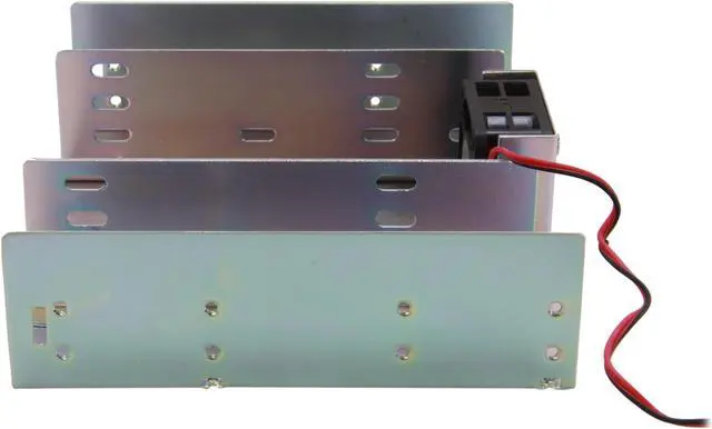Alt view image 3 of 5 - Athena Power BRK-524FN Drive Bay: 1 x 5.25" to 4 x 2.5" SSDs/HDs or 1 x 5.25" to 1 x 3.5" HD Bracket W/4cm Cooling Fan, Nickel Coating