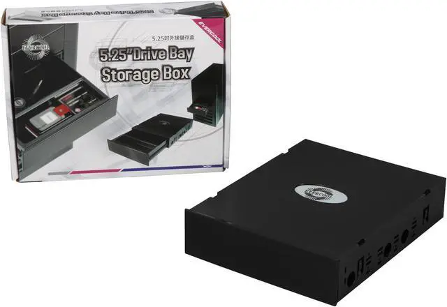 Alt view image 6 of 6 - Evercool BOX-MK-BK Black Storage Drawer for Standard 5.25" Expansion Bay