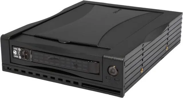 Main image of Athena Power MR-125PB 3.5" HDD Hot-Swap Mobile Rack Converts 1 x 5.25" to 1 x 3.5" SATA/SAS 6Gb/s HDD with LED Indicator & 1 x 80mm Slim Fan - OEM