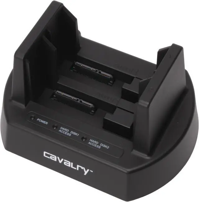 Alt view image 5 of 7 - Cavalry 2-Bay 2.5" & 3.5" USB 2.0 Hard Drive Dock