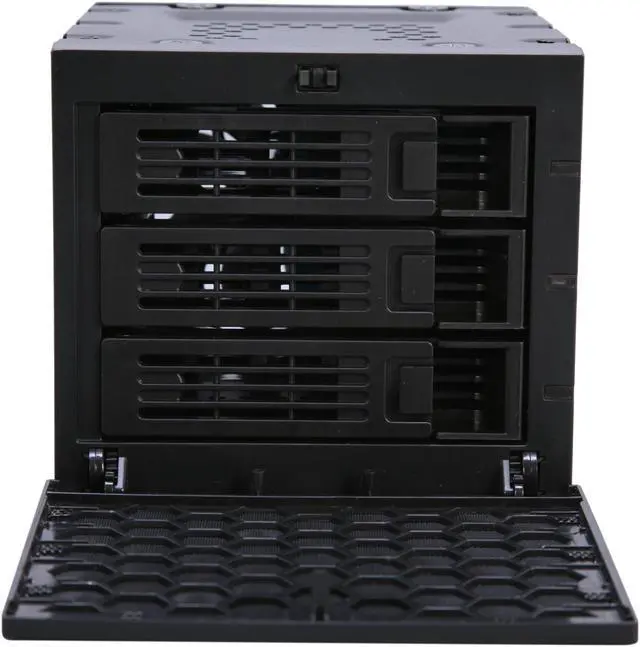 Alt view image 2 of 6 - Xigmatek COA-UGOCBS-U01 Universal 3 in 3 SATA HDD Hot-Swap Cage 120mm Fan with control, back panel included.