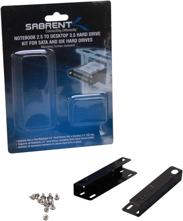 Alt view image 5 of 6 - Sabrent ADP-BRKT Notebook 2.5" to Desktop 3.5" Hard Drive Kit