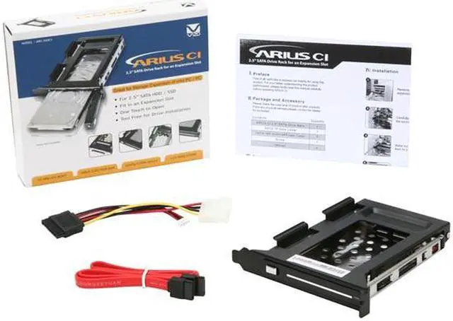 Alt view image 6 of 6 - VIZO ARS-260CI 2.5" SATA Drive Rack can fit in an Expansion Slot
