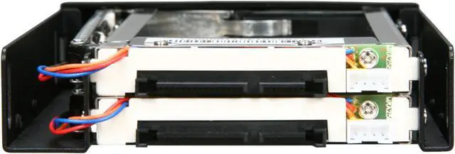 Alt view image 5 of 6 - Rosewill RX-C202 3.5" SATA Trayless Hot Swap Mobile Rack for Dual 2.5" SATA SSD / HDD