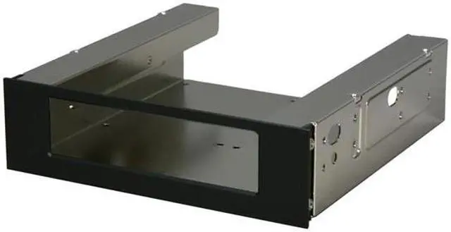 Main image of SilverStone FP55B Aluminum Front Panel 5.25" to 3.5" Drive Bay Bracket