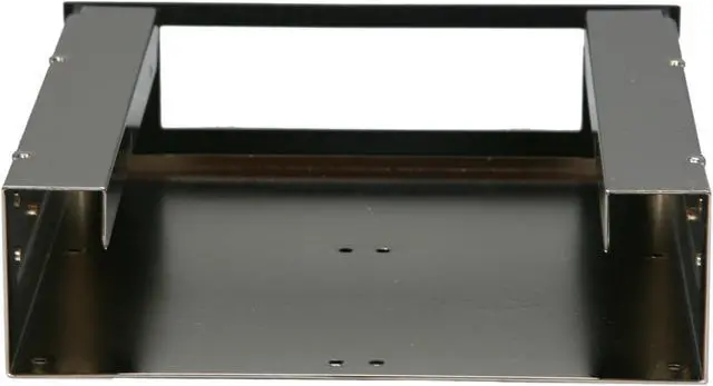 Alt view image 4 of 5 - SilverStone FP55B Aluminum Front Panel 5.25" to 3.5" Drive Bay Bracket