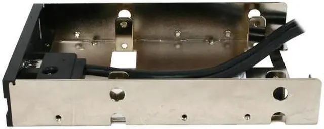 Alt view image 4 of 5 - Aluminum front panel 2X USB 3.0 ports with 3.5" to 2X 2.5" bay converter device, Black