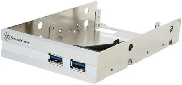 Main image of Aluminum Front Panel 2 x USB 3.0 Ports With 2 x 2.5" to 3.5" Bay Converter Device, Silver