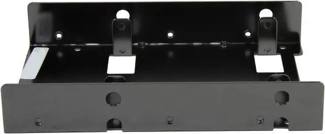 Alt view image 3 of 6 - SilverStone SST-SDP08B 2 x 2.5" to 3.5" Bay Converter (Black Nickel)