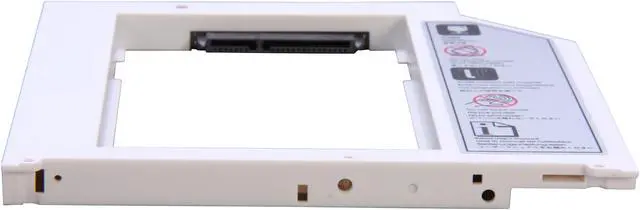 Alt view image 3 of 5 - SilverStone TS08 9.5mm Height 2.5" SATA HDD/SSD Caddy for Laptop / 2.5" SSD/HDD Conversion Tray (White)