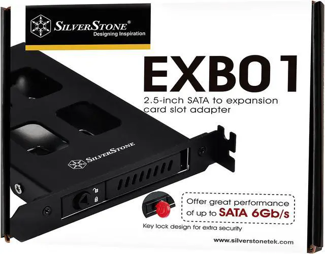 Alt view image 8 of 8 - SilverStone SST-EXB01 2.5-inch SATA to Expansion Card Slot Adapter