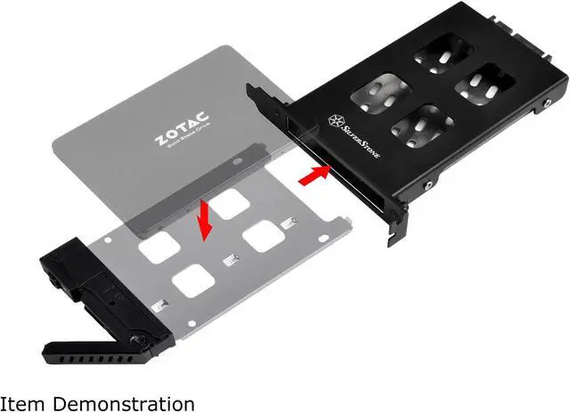 Alt view image 6 of 8 - SilverStone SST-EXB01 2.5-inch SATA to Expansion Card Slot Adapter