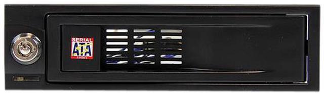 Alt view image 2 of 6 - StarTech.com HSB100SATBK 5.25in Trayless Hot Swap Mobile Rack for 3.5in Hard Drive - Internal SATA Backplane Enclosure