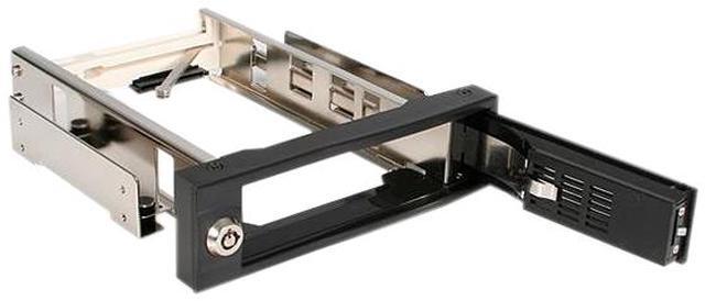 Alt view image 4 of 6 - StarTech.com HSB100SATBK 5.25in Trayless Hot Swap Mobile Rack for 3.5in Hard Drive - Internal SATA Backplane Enclosure