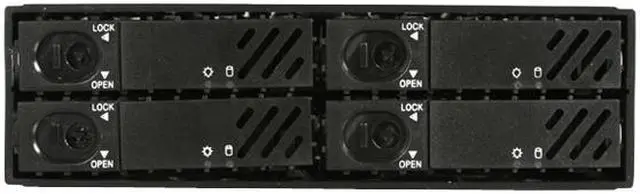 Alt view image 2 of 5 - StarTech.com SATABAY425BK 4 Drive 2.5in Hot Swap SAS SATA Mobile Rack Backplane