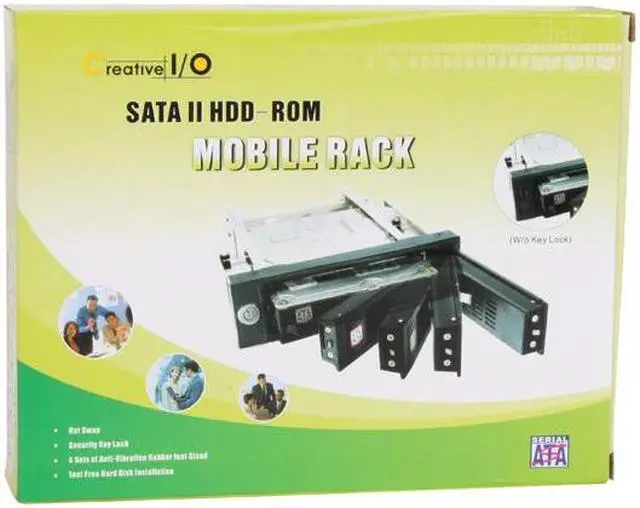 Alt view image 8 of 8 - SYBA SY-MR-35SOF 3.5" Serial ATA hard drive SATA II HDD-ROM mobile rack