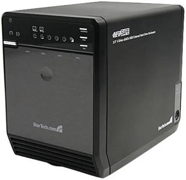Alt view image 5 of 5 - StarTech.com SAT3540U2E 4 Drive eSATA USB Multi Bay External Hard Drive Enclosure