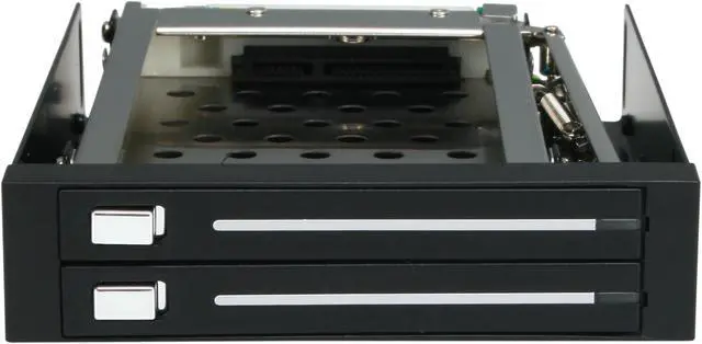 Alt view image 2 of 6 - SYBA SY-MRA25008 3.5" Mobile Rack for Two 2.5" SATA Hard Drives
