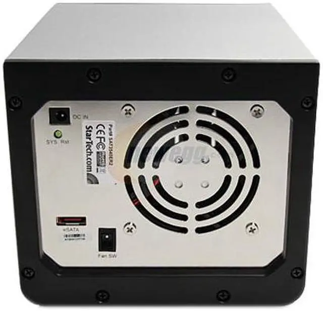 Alt view image 3 of 4 - StarTech.com SAT3540ER2 3.5in 4 Drive eSATA RAID External Hard Drive Enclosure w/ Controller