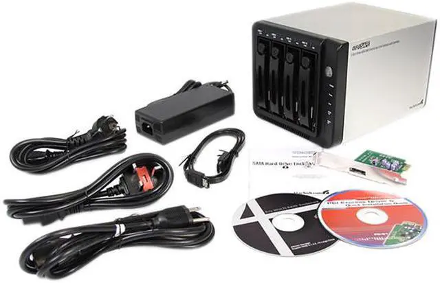 Alt view image 4 of 4 - StarTech.com SAT3540ER2 3.5in 4 Drive eSATA RAID External Hard Drive Enclosure w/ Controller