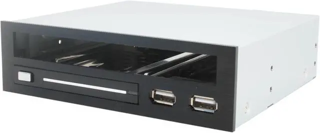 Main image of SYBA SY-MRA55003 Enclosure for 2.5" SATA HDD and Slim Optical Drive, Fit in 5.25" Bay, 2x USB Port, Black Color, RoHS