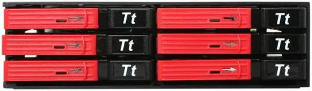 Alt view image 3 of 5 - Thermaltake RC1600101A MAX-1562 5.25" (x1) Bay to 2.5" (x6) Bay Mobile Rack HDD Canister