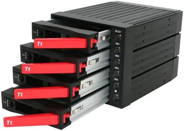 Alt view image 2 of 6 - Thermaltake RC3400101A MAX-3543 5.25" (x3) Bay to 3.5" (x4) Bay Mobile Rack HDD Canister