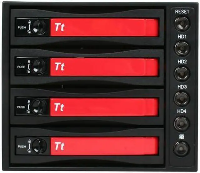Alt view image 3 of 6 - Thermaltake RC3400101A MAX-3543 5.25" (x3) Bay to 3.5" (x4) Bay Mobile Rack HDD Canister