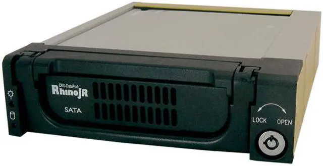 Main image of CRU DataPort Rhino JR RJR110 6651-5000-0500 Carrier Only, SATA 3Gb/s, Black