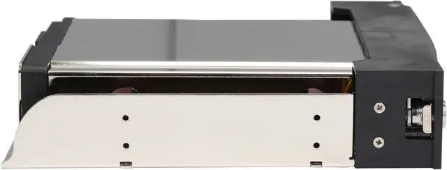 Alt view image 5 of 7 - StarTech HSB110SATBK 5.25in Trayless Hot Swap Mobile Rack for 3.5in SATA HDD with LCD & Fan