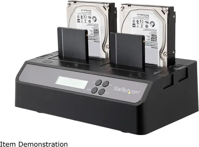 Alt view image 3 of 6 - StarTech SATDOCK4U3RE 4 Bay USB 3.0 eSATA to SATA Standalone 1:3 HDD Hard Drive Duplicator Dock