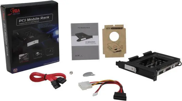 Alt view image 6 of 5 - SYBA SY-MRA25023 Back Panel Slot Mount Mobile Rack for 2.5" Laptop Size SATA HDD / SSD