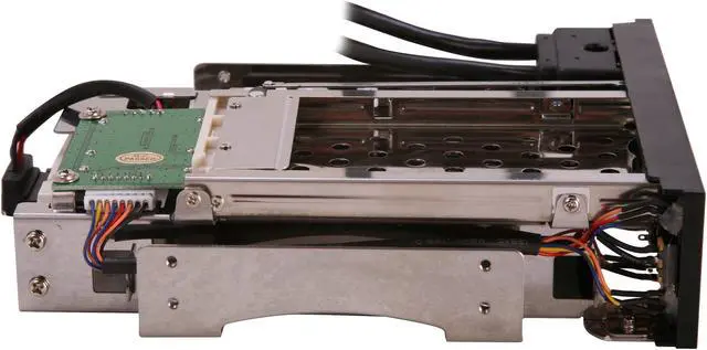 Alt view image 3 of 6 - 5.25" Dual Bay Mobile Rack for both 2.5" and 3.25" SATA HDD, Plus 2 USB 3.0 Ports
