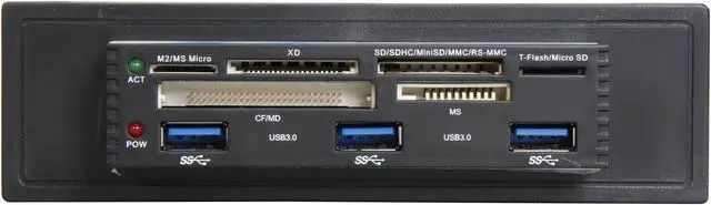 Alt view image 2 of 5 - USB 3.0 Interface, Plug & Play, 3.5" or 5.25" Multi I/O Front Panel with USB 3.0 3-port Hub & 6-slot