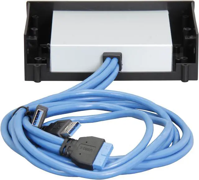 Alt view image 4 of 5 - USB 3.0 Interface, Plug & Play, 3.5" or 5.25" Multi I/O Front Panel with USB 3.0 3-port Hub & 6-slot
