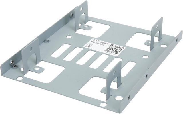 Dual 2.5 to 3.5 HDD Bracket for SATA Hard Drives - 2 Drive 2.5 to 3.5  Bracket for Mounting Bay