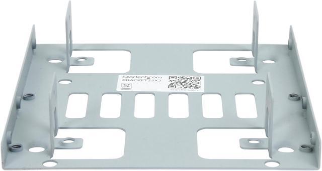 Alt view image 2 of 5 - StarTech.com BRACKET25X2 Dual 2.5” to 3.5" Hard Drive Bay Mounting Bracket - 2.5" to 3.5" HDD / SSD Mounting Bracket w/ SATA Power and Data cabling