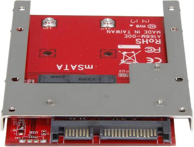 Alt view image 4 of 5 - StarTech SAT32MSAT257 mSATA SSD to 2.5in SATA Adapter Converter
