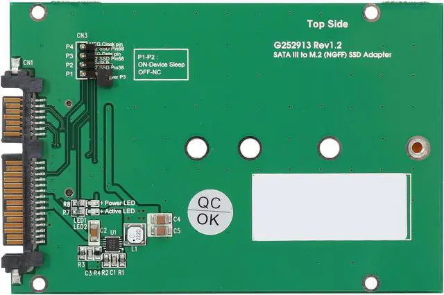 Alt view image 3 of 4 - SYBA M.2 B-Key SSD to SATA III 2.5" Enclosure Adapter - SY-ADA40087