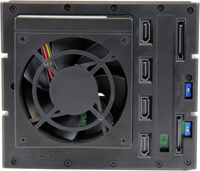 Alt view image 6 of 7 - StarTech.com HSB4SATSASBA 4 Bay Aluminum Trayless Hot Swap Mobile Rack Backplane for 3.5in SAS II/SATA III - 6 Gbps HDD