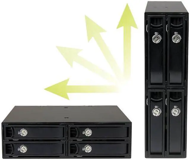 Alt view image 6 of 8 - StarTech.com SATSASBP425 4-bay mobile rack backplane for 2.5in SATA/SAS drives