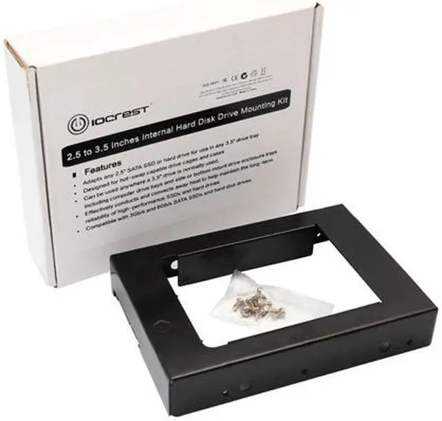 Alt view image 6 of 6 - SYBA SY-ACC25044 2.5" to 3.5" Internal HDD Mounting Adapter Kit