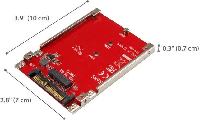 Alt view image 4 of 4 - StarTech U2M2E125 M.2 to U.2 Adapter - for 1 x M.2 NVMe SSD - U.2 (SFF-8639) Host Interface - SSD M.2 - NVME M.2 SSD - M.2 PCIe SSD - M.2 Drive