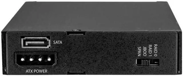 Alt view image 4 of 4 - StarTech HSB225S3R HDD Rack - Dual Bay 2.5in SATA Rack - for 3.5in Bay - Trayless - RAID - Removable Hard Drive Bay - Hot Swap Cage